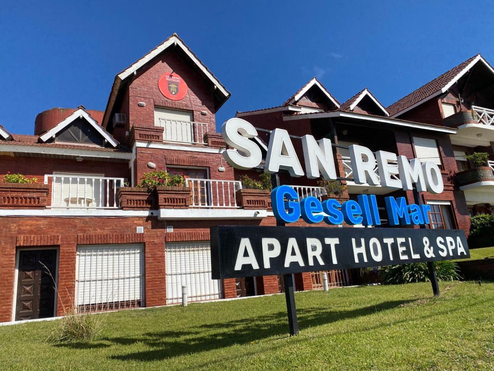 San Remo Gesell Mar Apart Villa Gesell Bagian luar foto